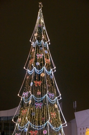 梅田スカイビルの2014年クリスマスツリー